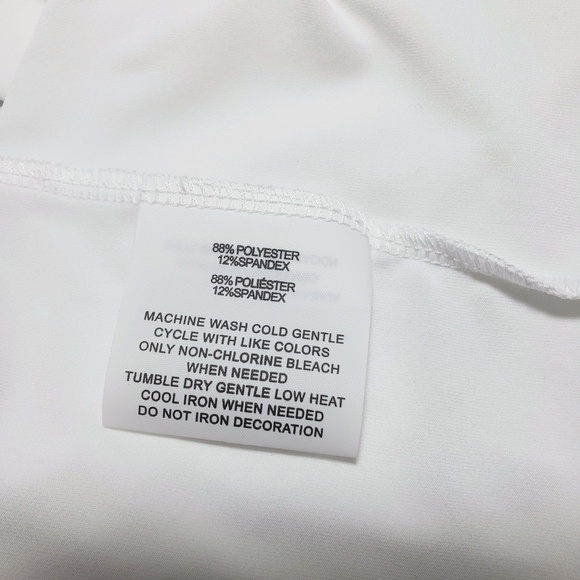 Men's Hang Ten White Crew Neck Long Sleeve UPF 50+ Quick Dry Graphic T-Shirt - Picture 9 of 9